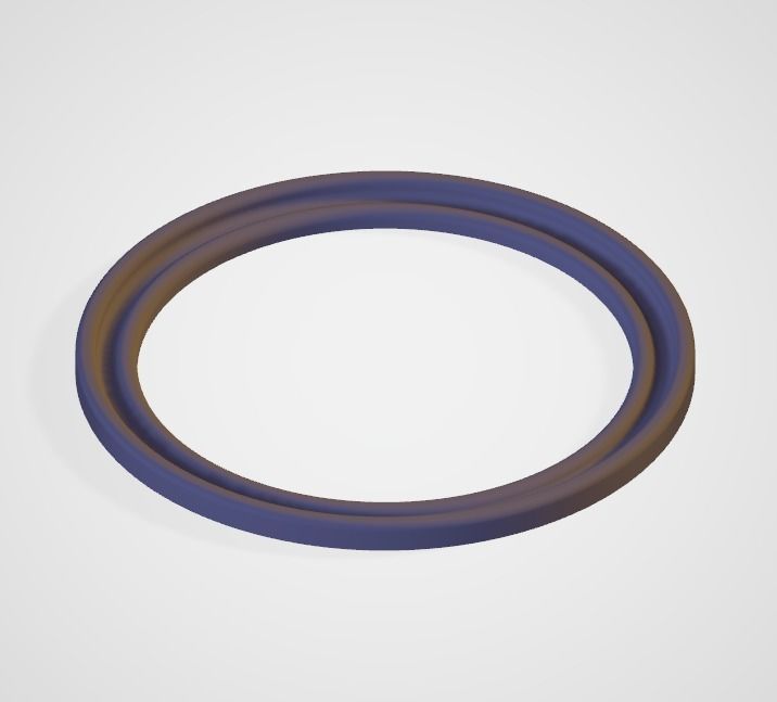 Simple Round frame file for picture photo mirror cnc 3D print model_9