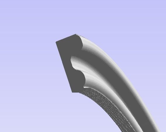 Simple Round frame file for picture photo mirror cnc 3D print model_6