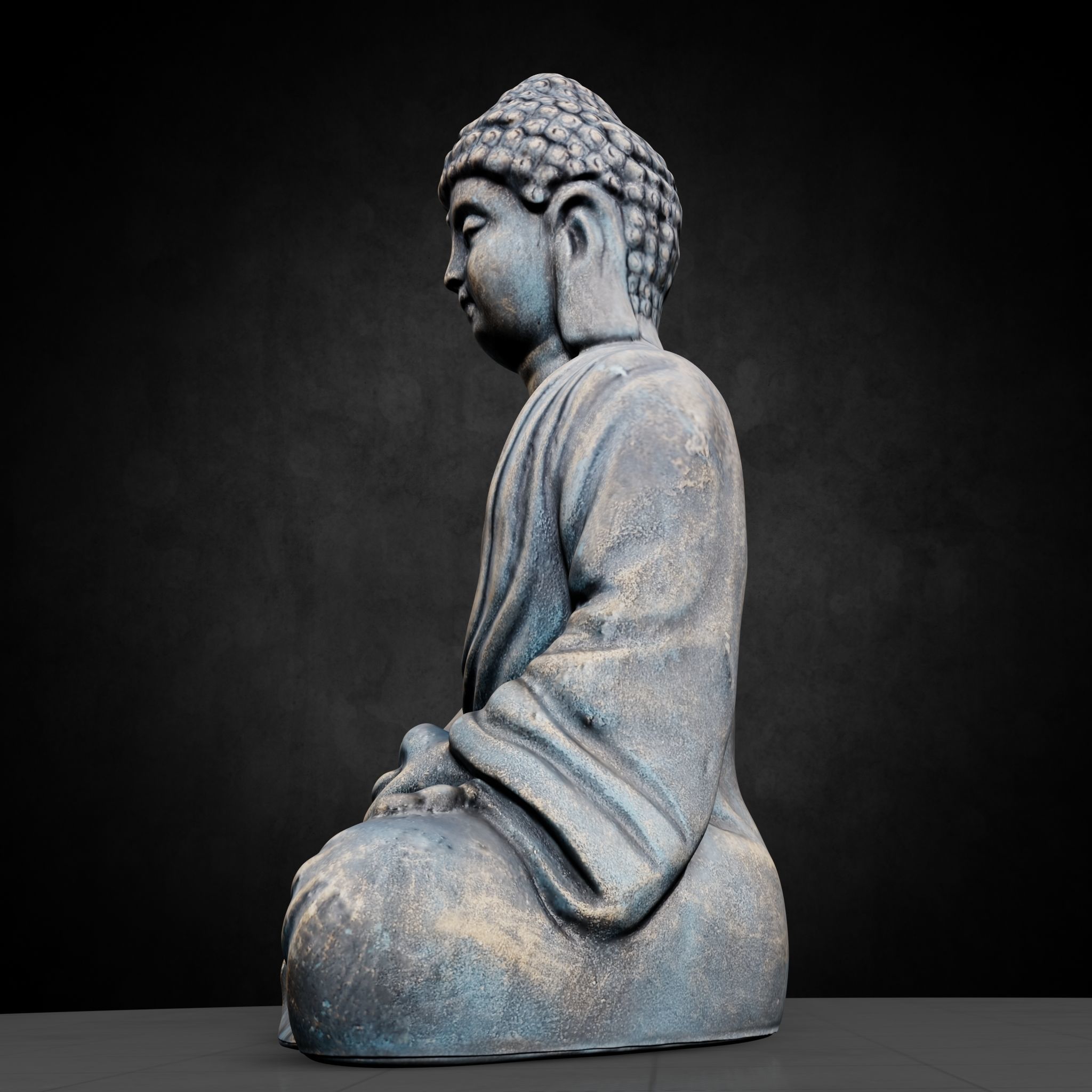 Buddha Photorealistic PBR Low-poly 3D model_48