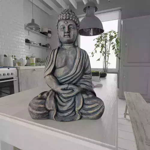 Buddha Photorealistic PBR Low-poly 3D model