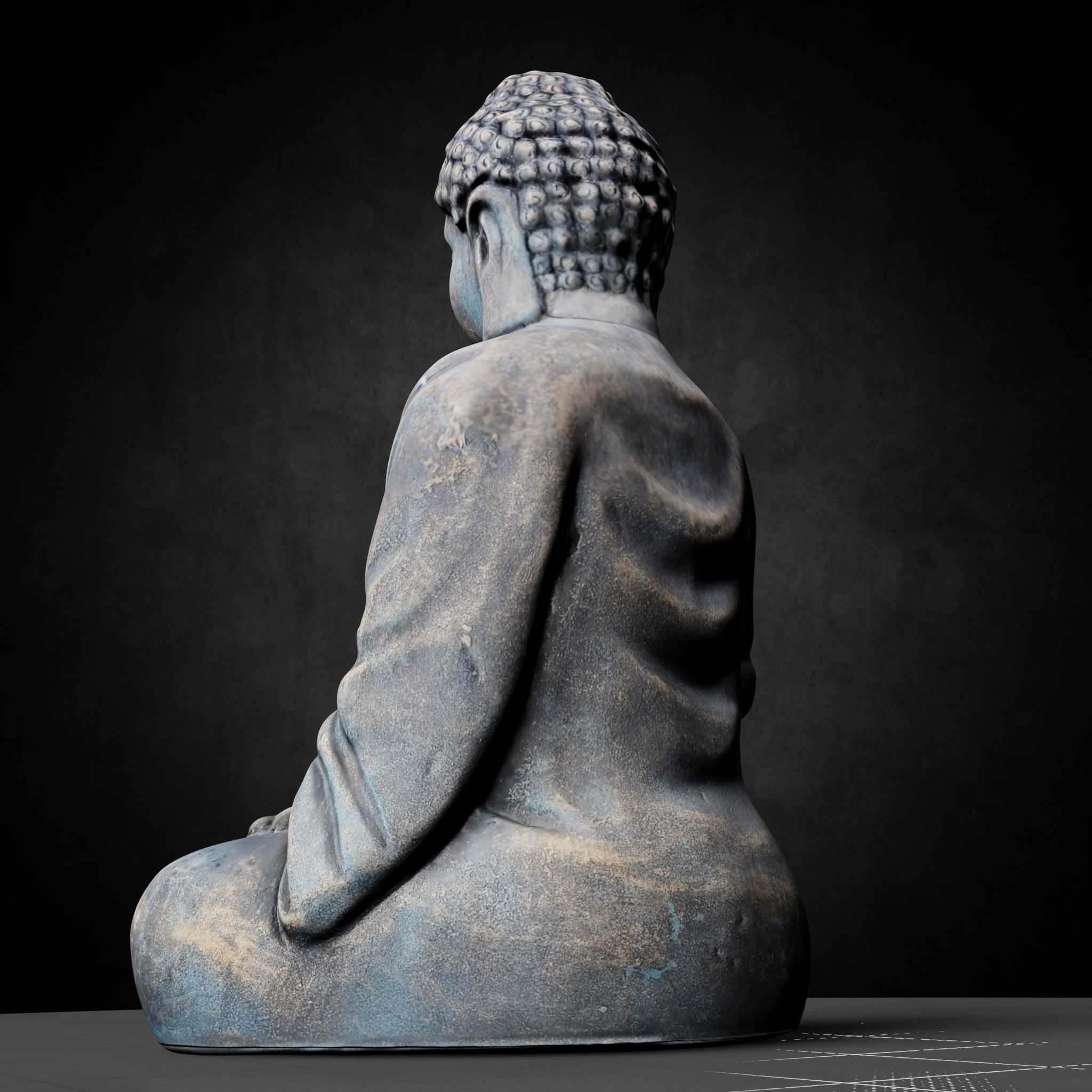 Buddha Photorealistic PBR Low-poly 3D model_51