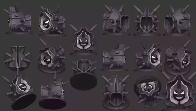 Cloyster pokemon 3D print model