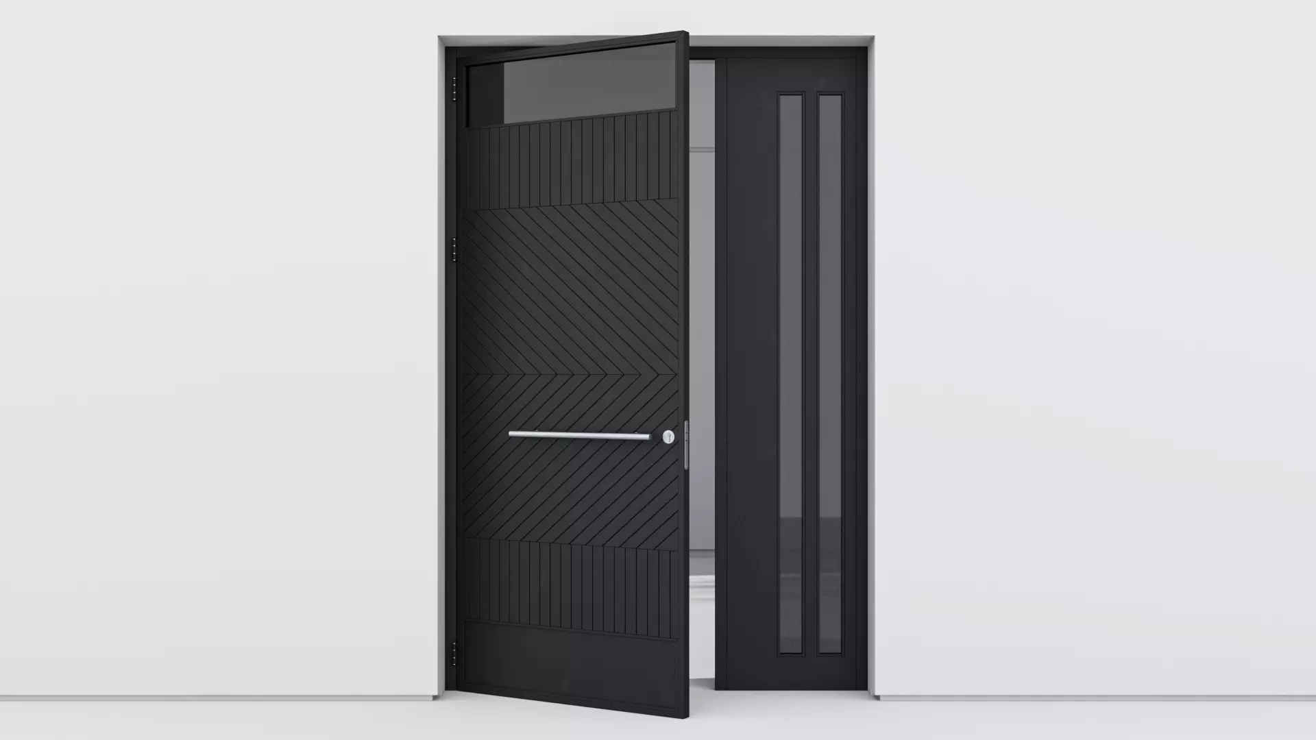 Aluminium door 259 3D model_0