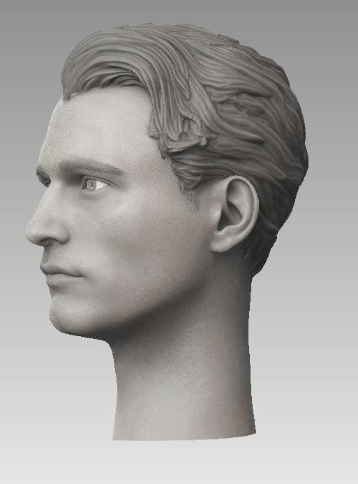ONE6 Scale Head- Connor K800- Detroit Become Human 3D print model_5