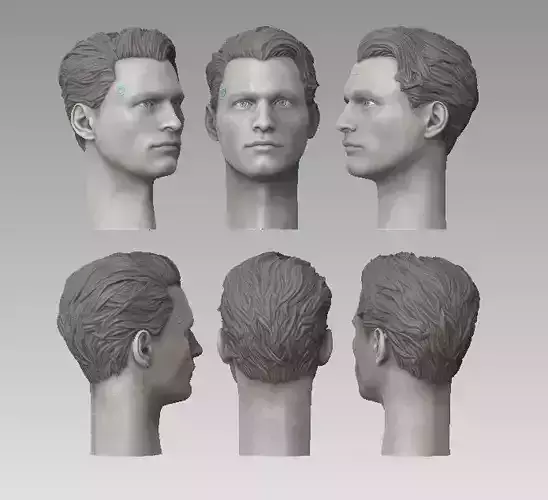 ONE6 Scale Head- Connor K800- Detroit Become Human 3D print model