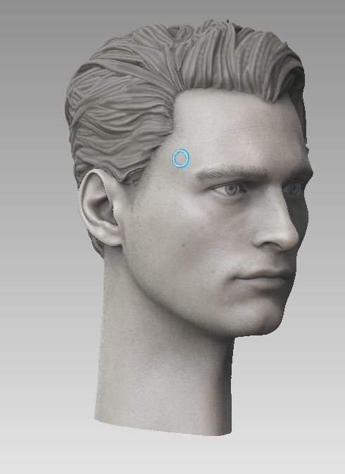 ONE6 Scale Head- Connor K800- Detroit Become Human 3D print model_2