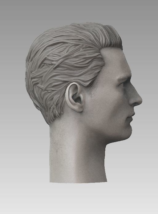 ONE6 Scale Head- Connor K800- Detroit Become Human 3D print model_9
