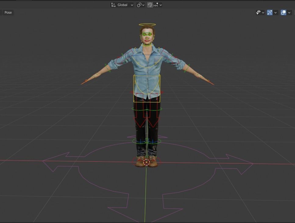 Robert Downey Jr Low-poly 3D model Low-poly 3D model_24