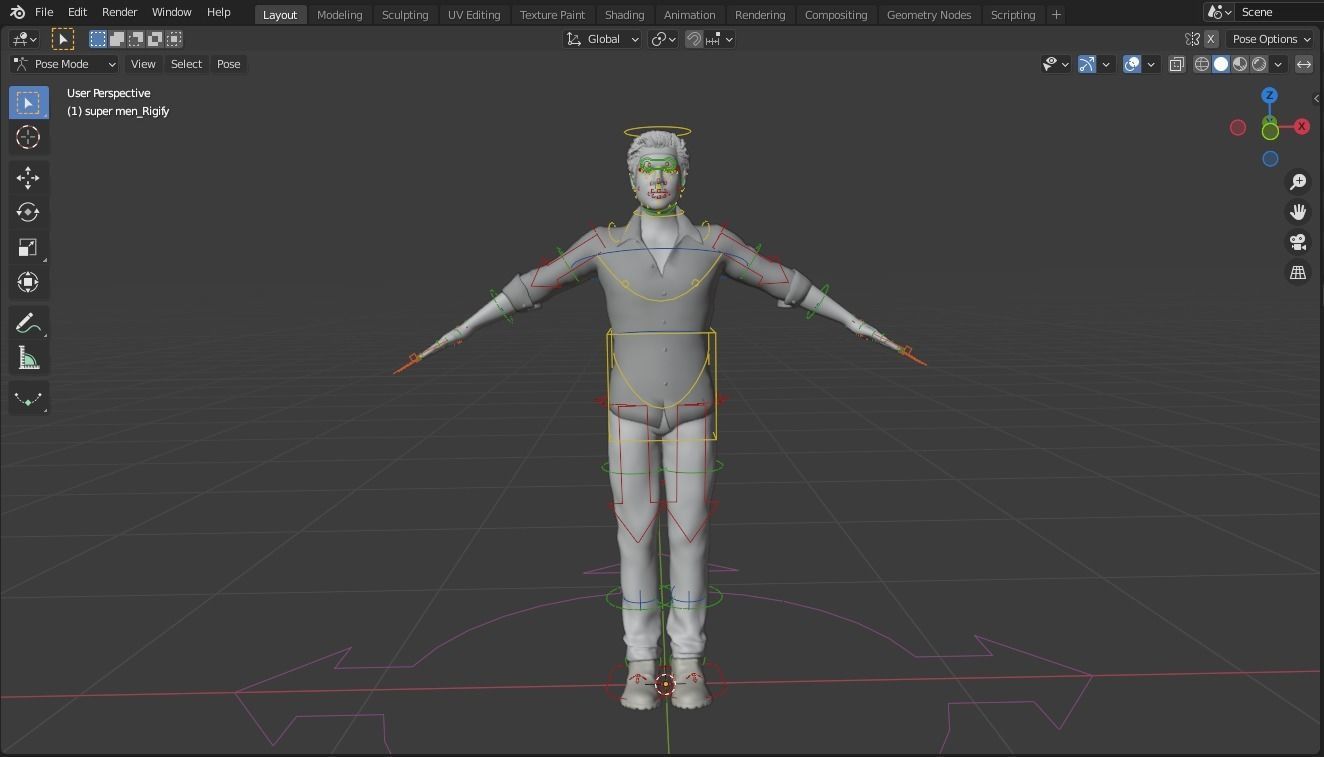 Robert Downey Jr Low-poly 3D model Low-poly 3D model_20