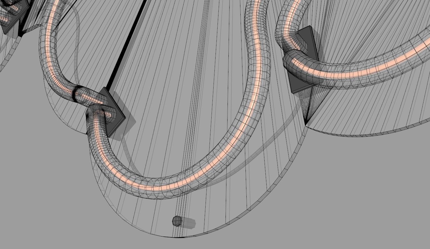 Dog Paws - Neon Sign 3D model_8