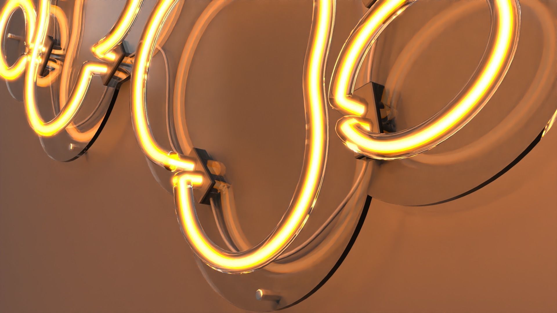 Dog Paws - Neon Sign 3D model_2