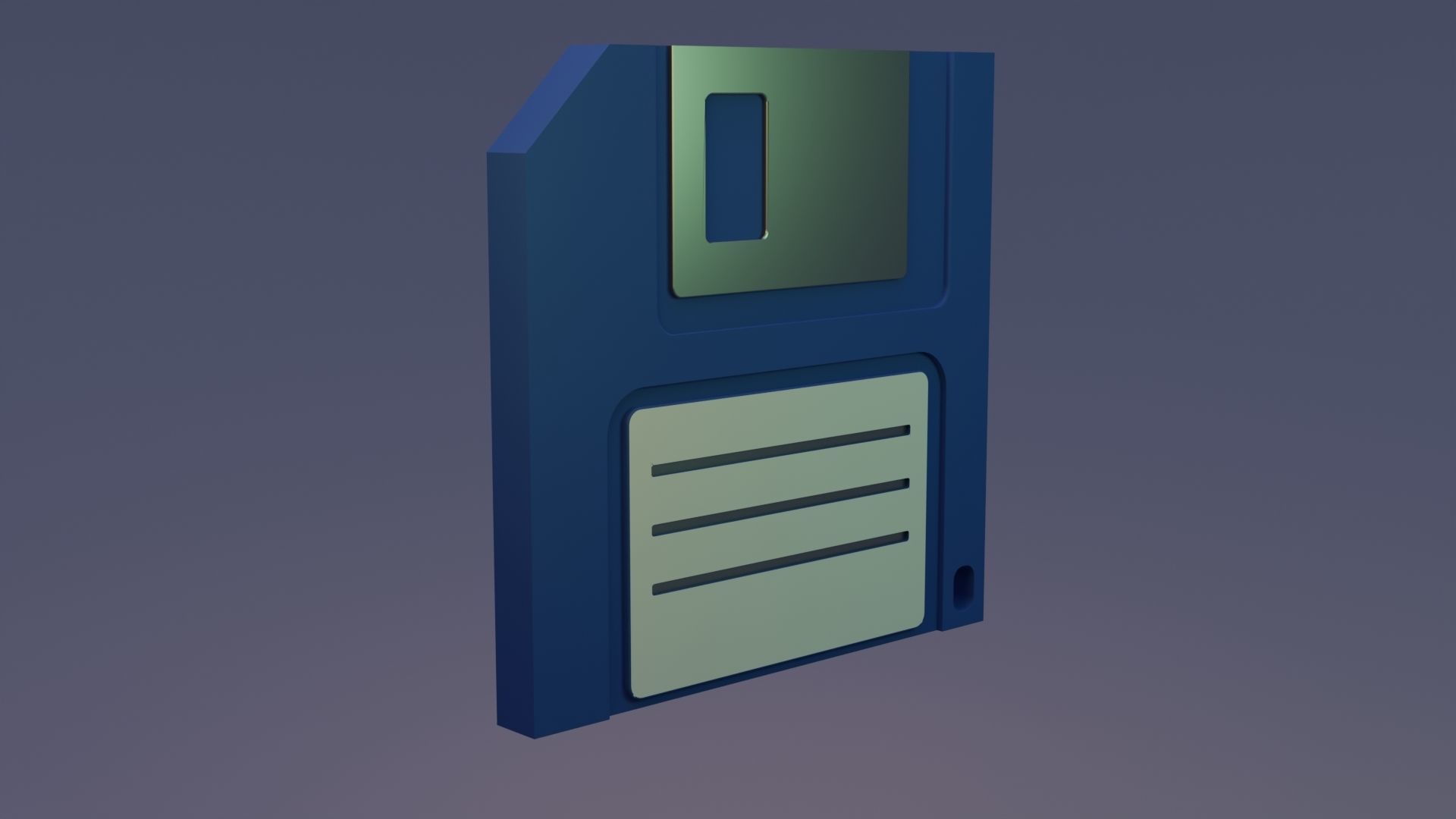 3D save icon Free low-poly 3D model_1