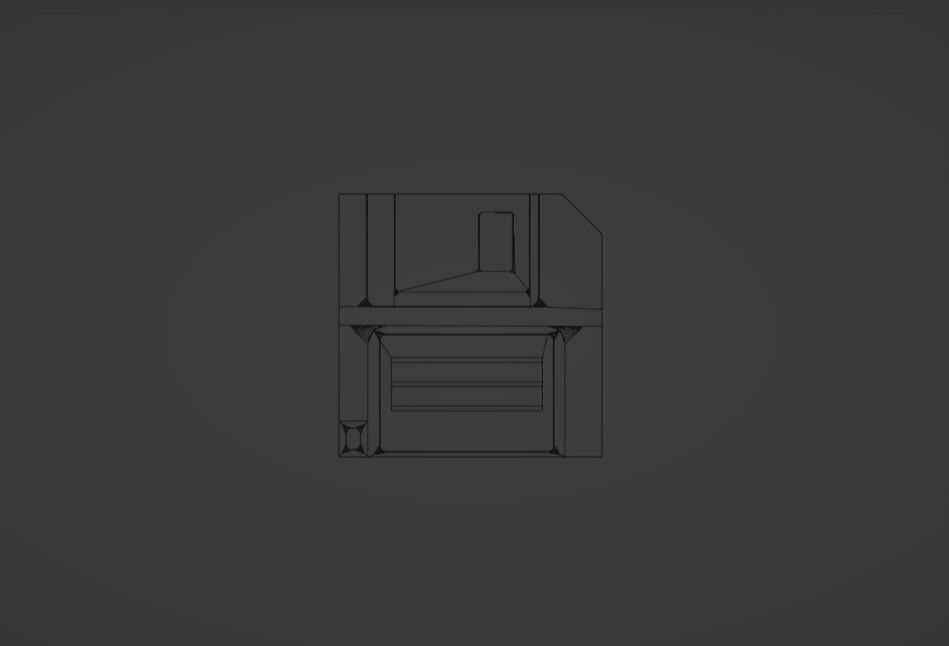 3D save icon Free low-poly 3D model_6