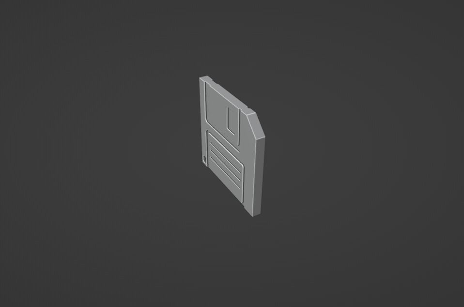 3D save icon Free low-poly 3D model_5