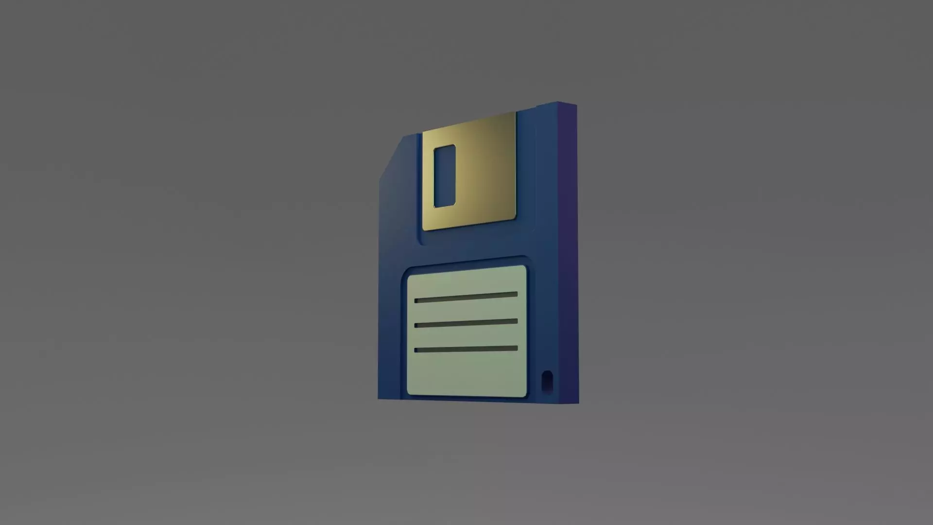 3D save icon Free low-poly 3D model_0