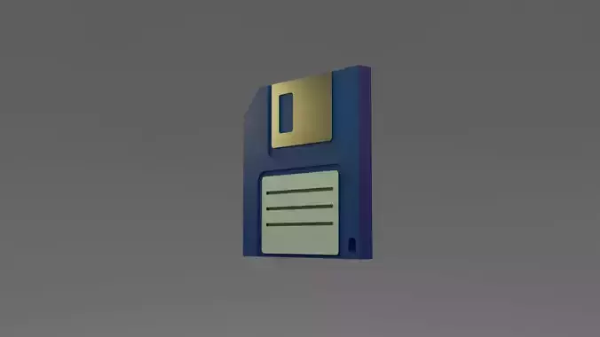 3D save icon Free low-poly 3D model
