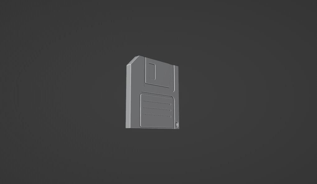 3D save icon Free low-poly 3D model_9