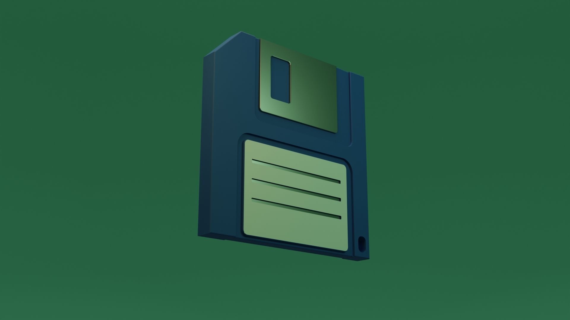 3D save icon Free low-poly 3D model_2