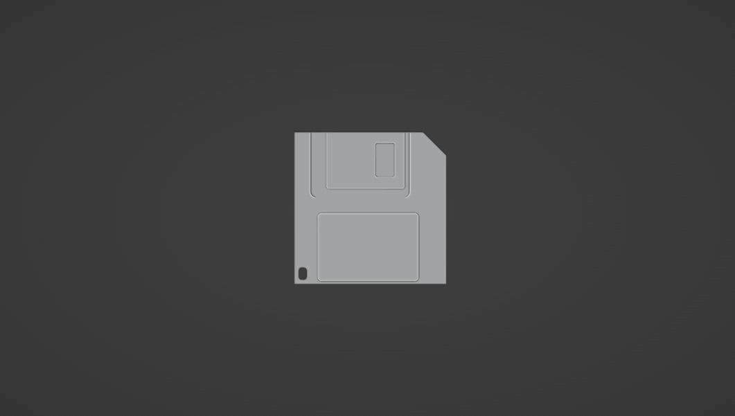 3D save icon Free low-poly 3D model_4