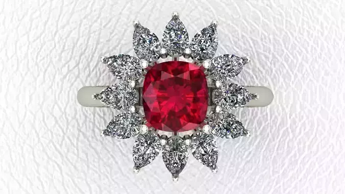 ARISS ENGAGEMENT RING 3D MODEL 3D PRINT MODEL 