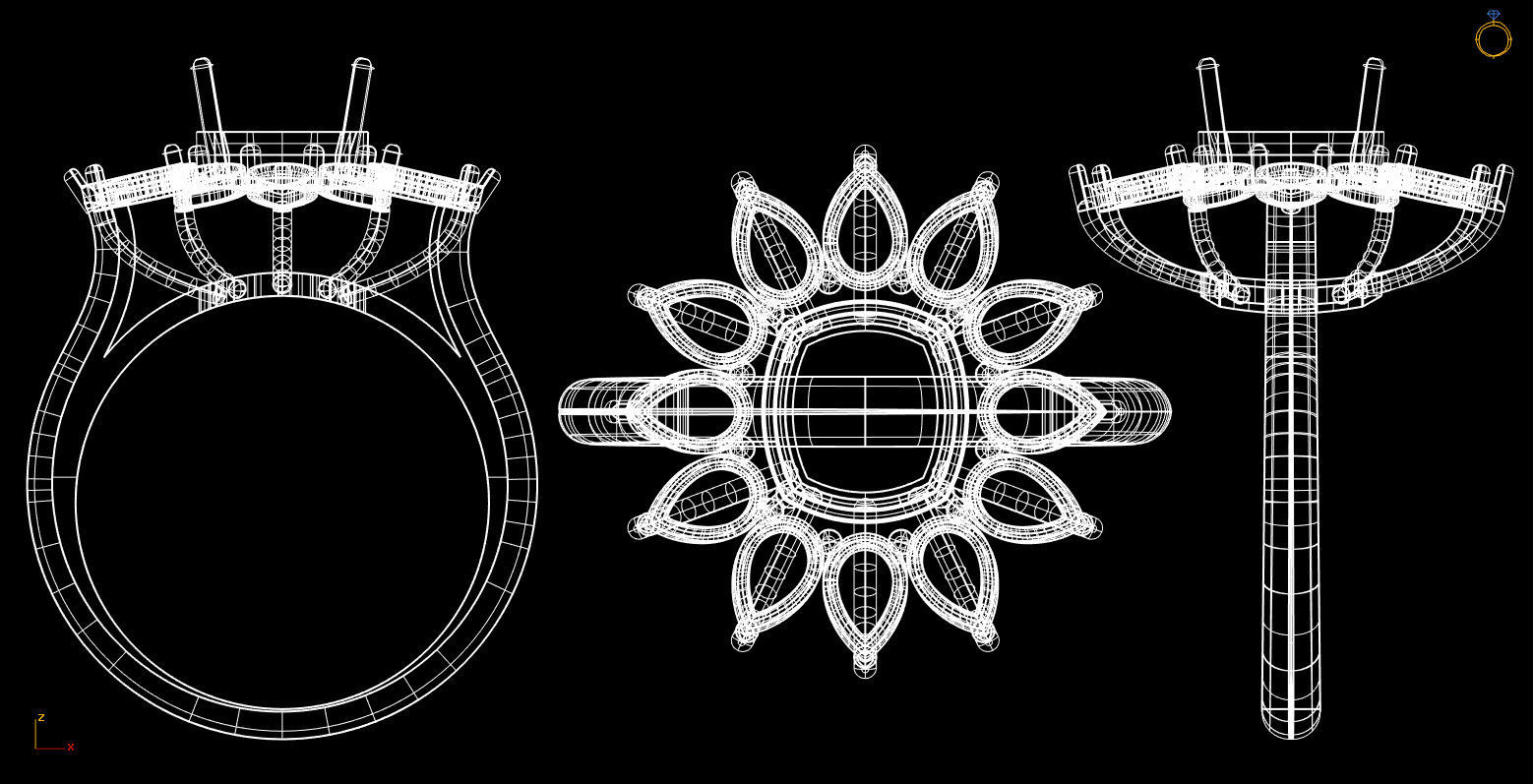 ARISS ENGAGEMENT RING 3D MODEL 3D PRINT MODEL  3D print model_7