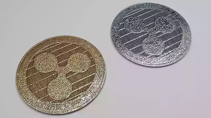 Ripple Coin Model 3D model