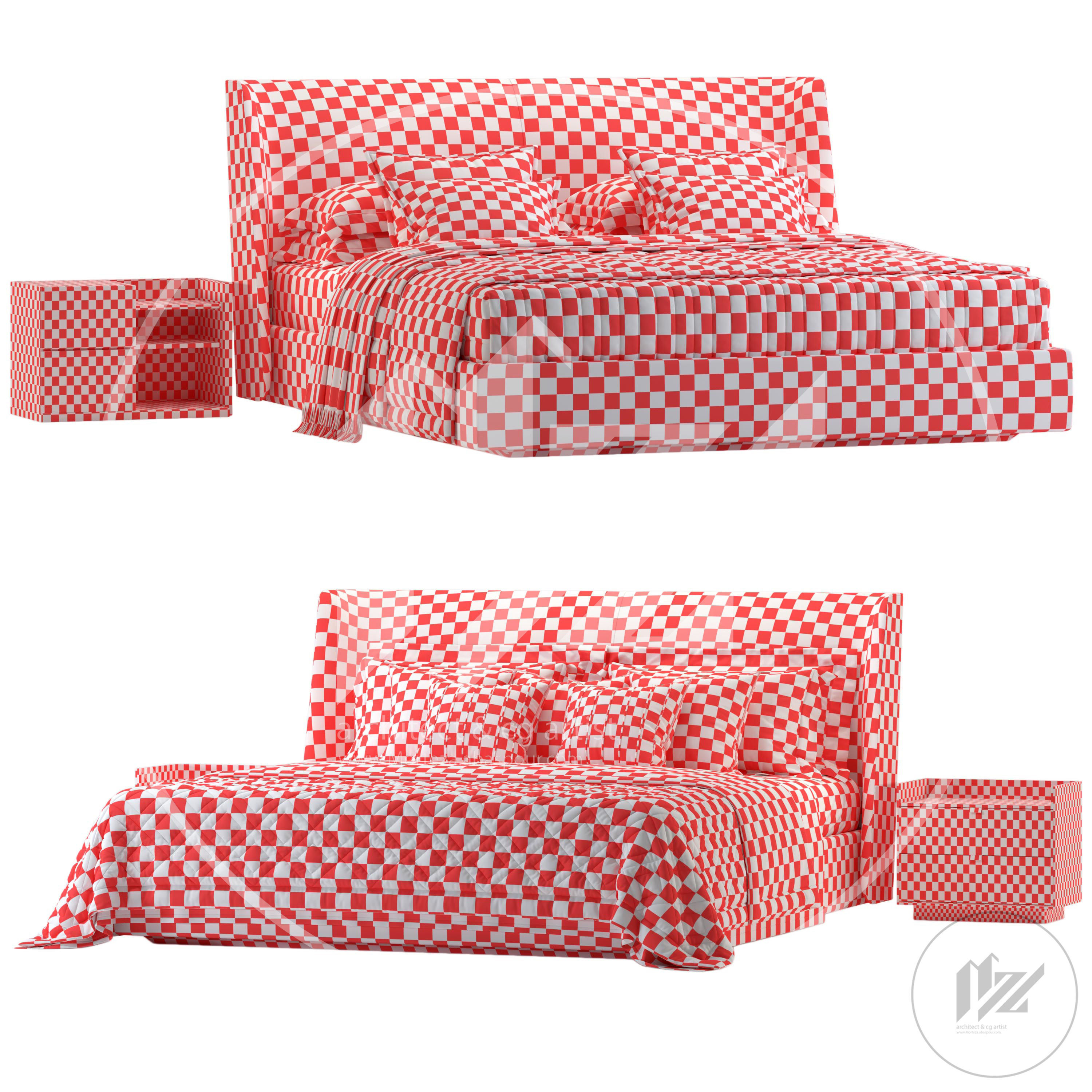 Domkapa Echo Bed 3D model_4