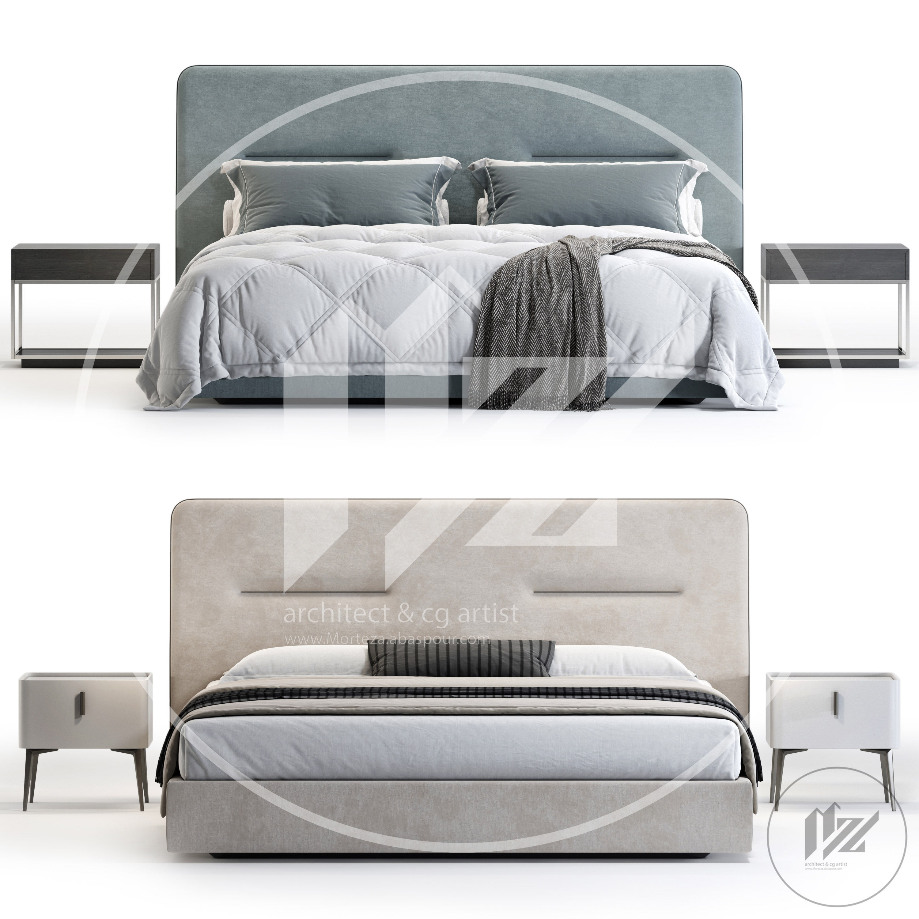 Domkapa Helen Bed 3D model_2