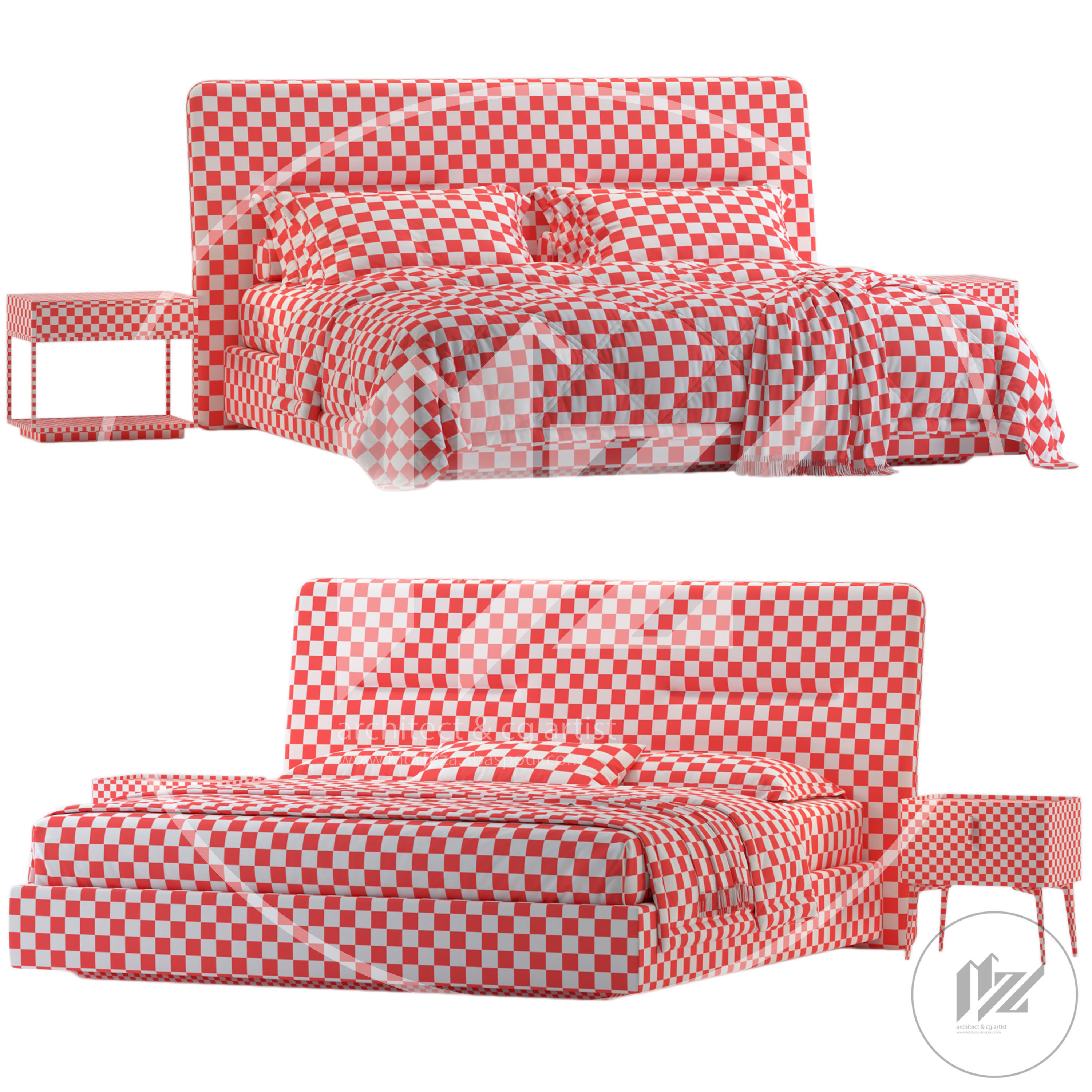 Domkapa Helen Bed 3D model_3