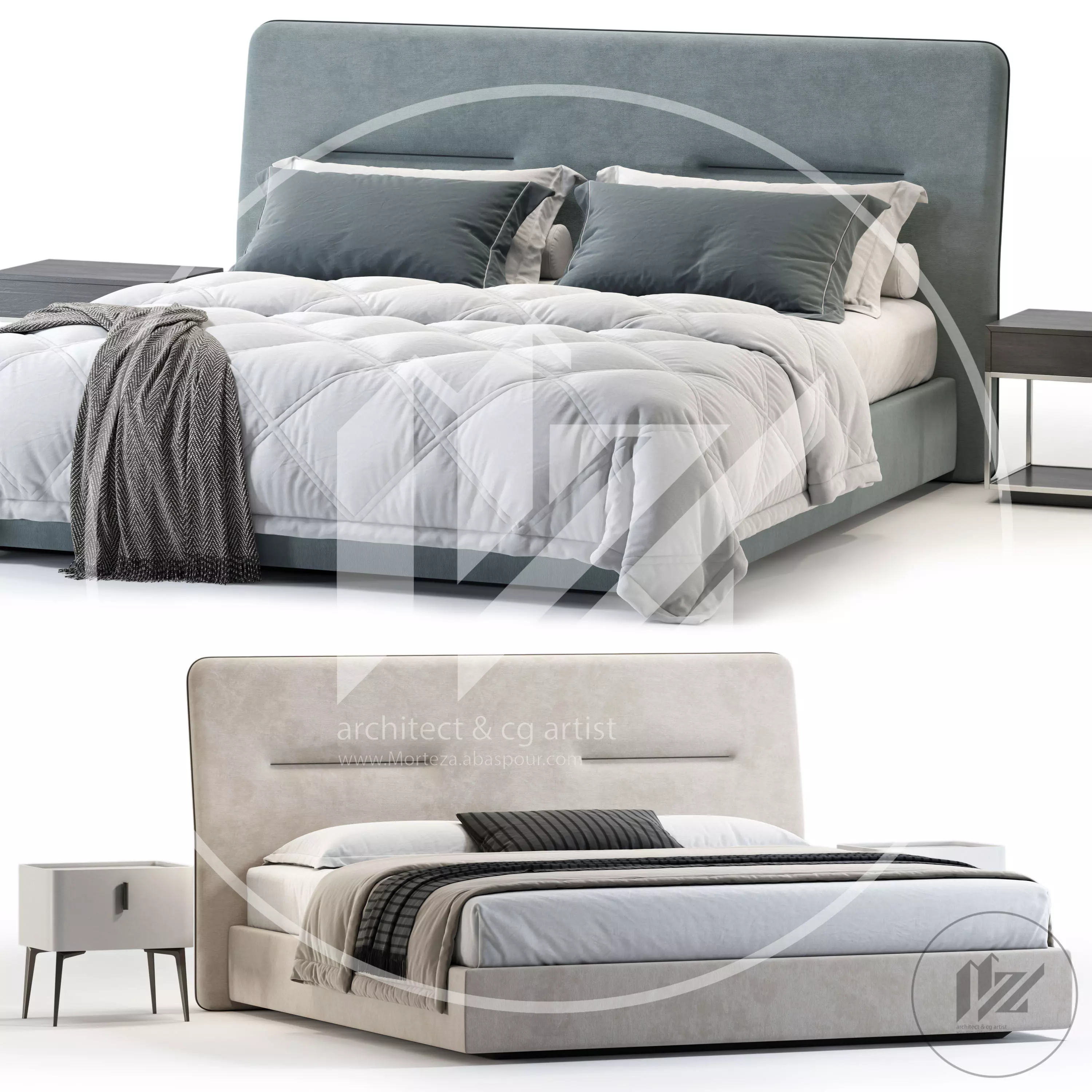 Domkapa Helen Bed 3D model_0