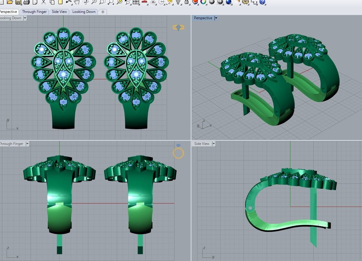 clasp earrings 3D print model_4