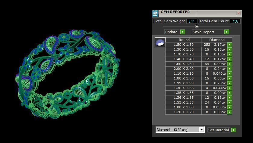Bracelet 3D print model_5