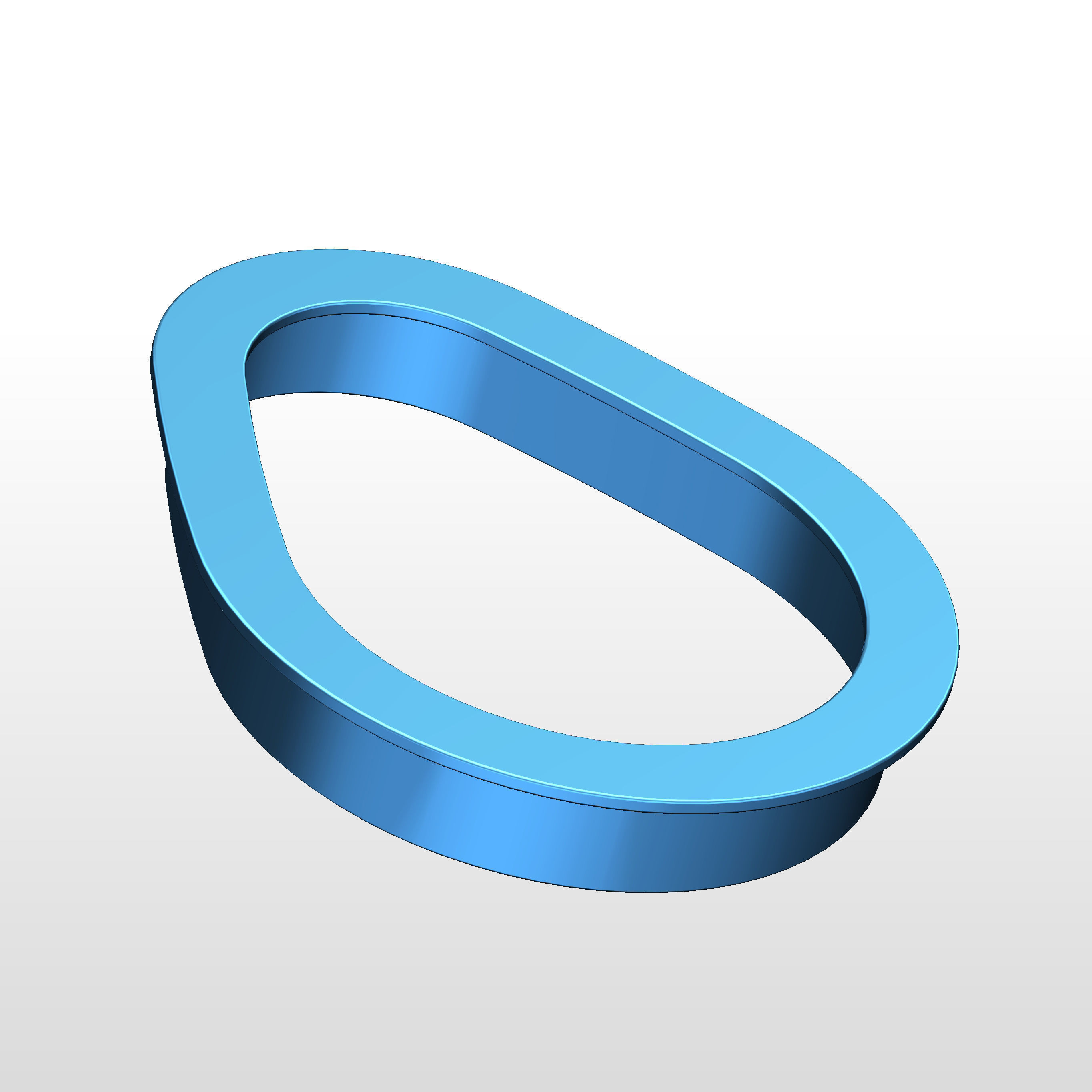 3D model Easter egg cookie cutter Free 3D print model_3