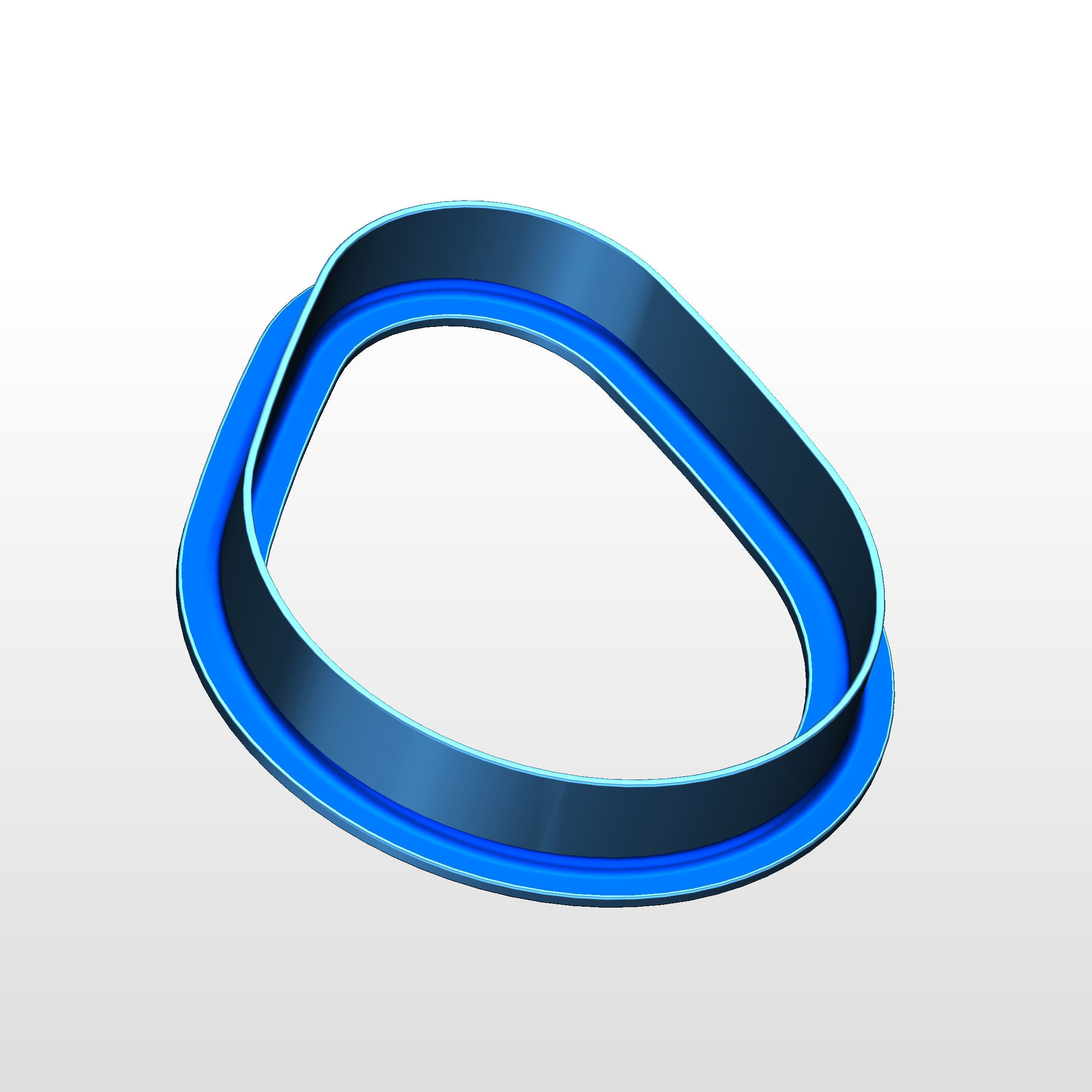 3D model Easter egg cookie cutter Free 3D print model_1