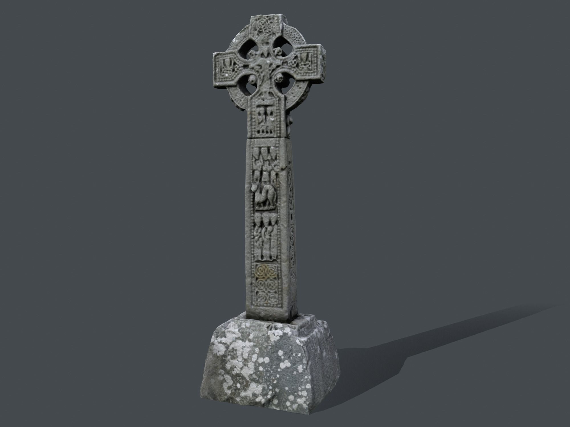 Tomb and a Cross realistic models Low-poly 3D model_6