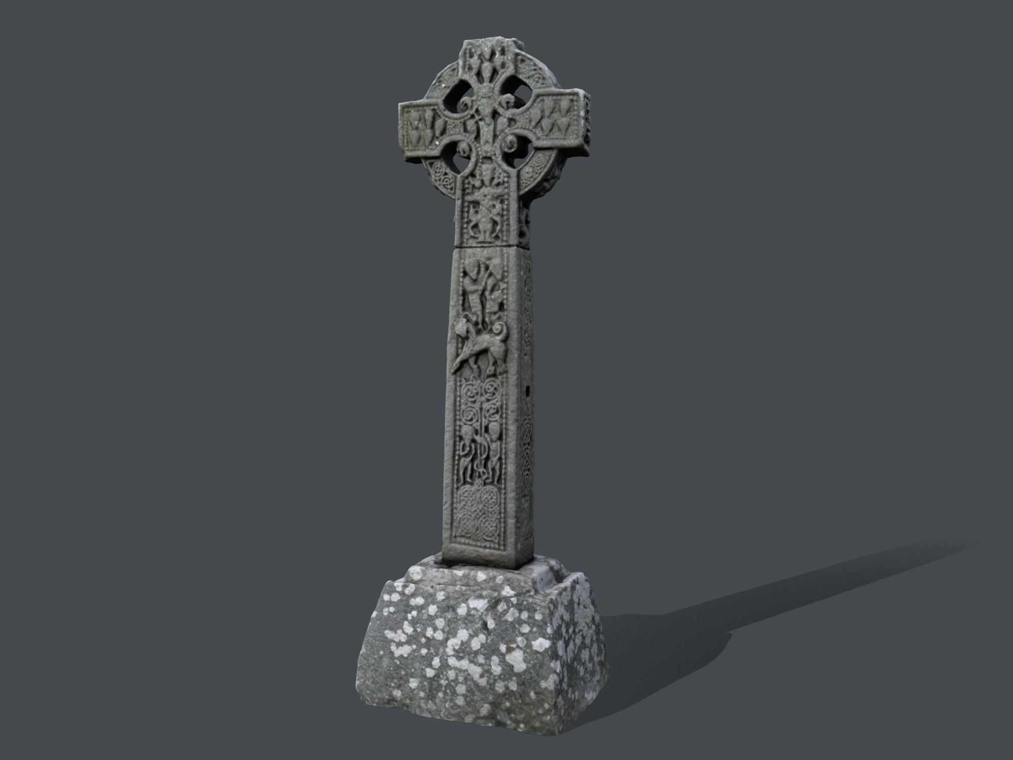 Tomb and a Cross realistic models Low-poly 3D model_5