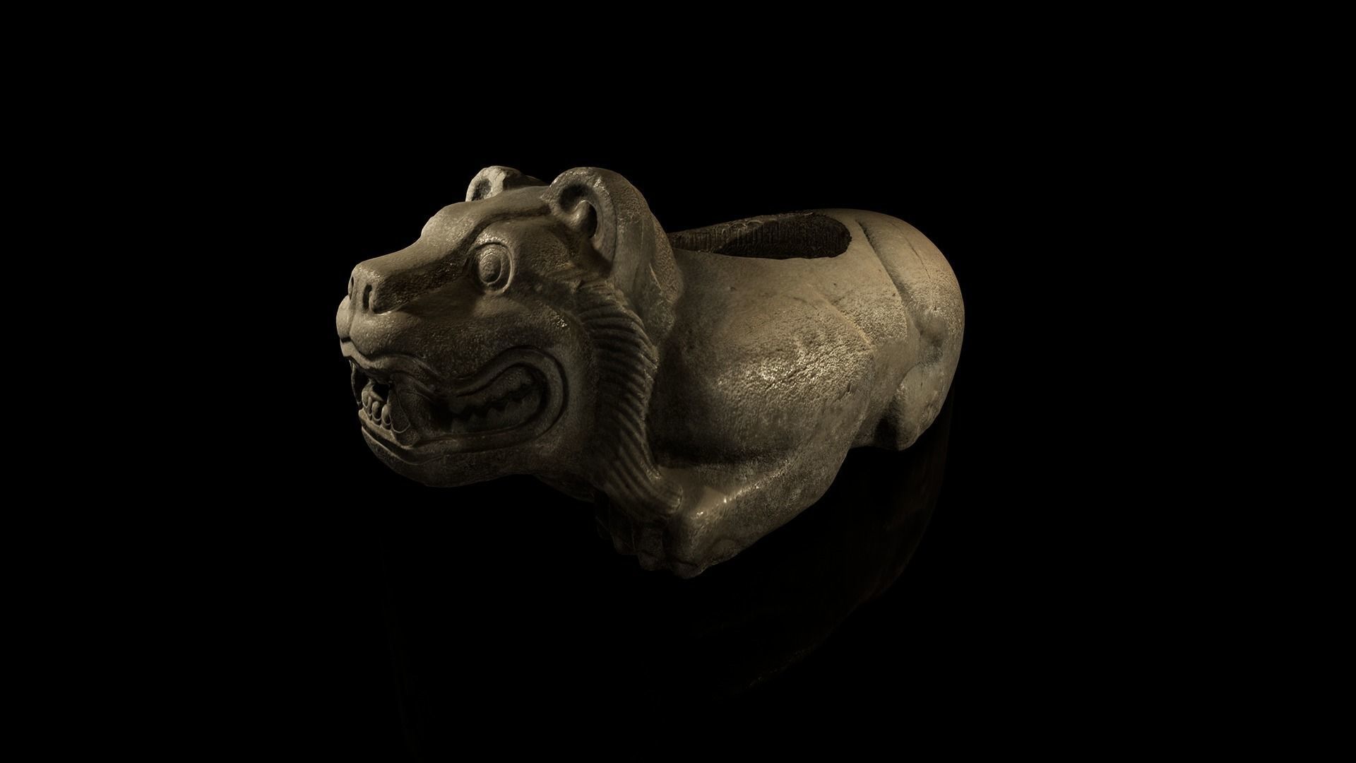 Mesoamerican Statues 3D model_8