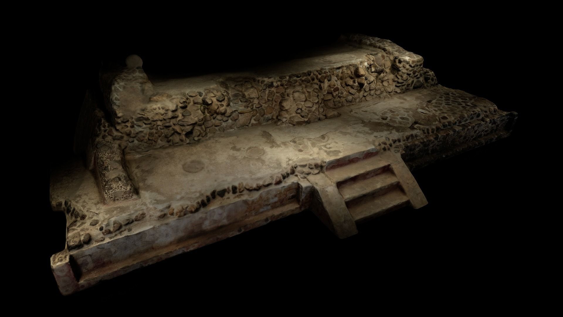 Mesoamerican Statues 3D model_10