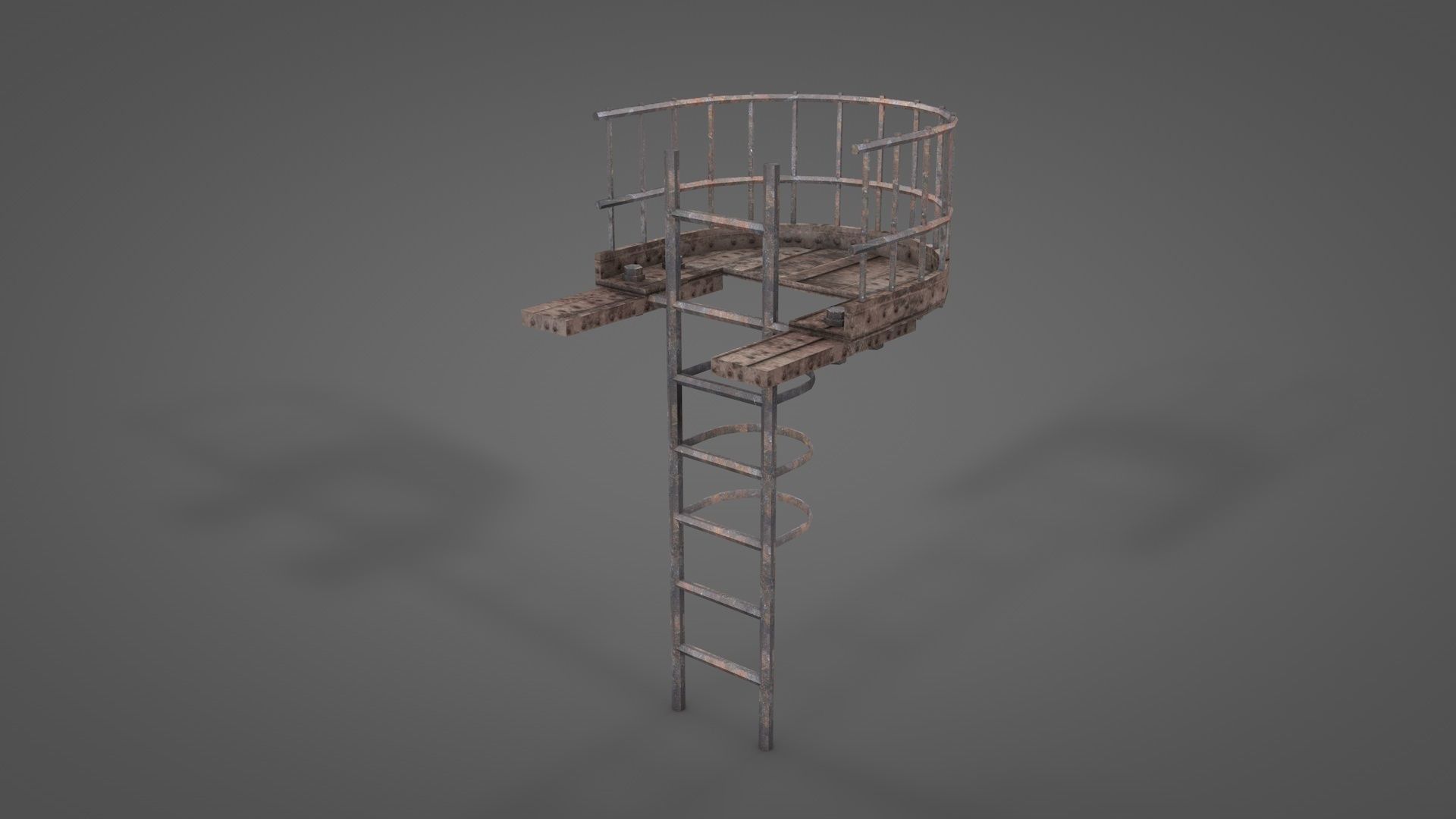 Modular Railway Bridge Pack 3D model_11