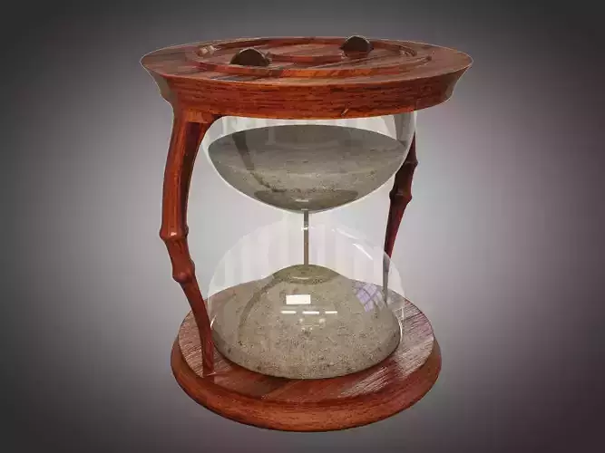 Hourglass Low-poly 3D model