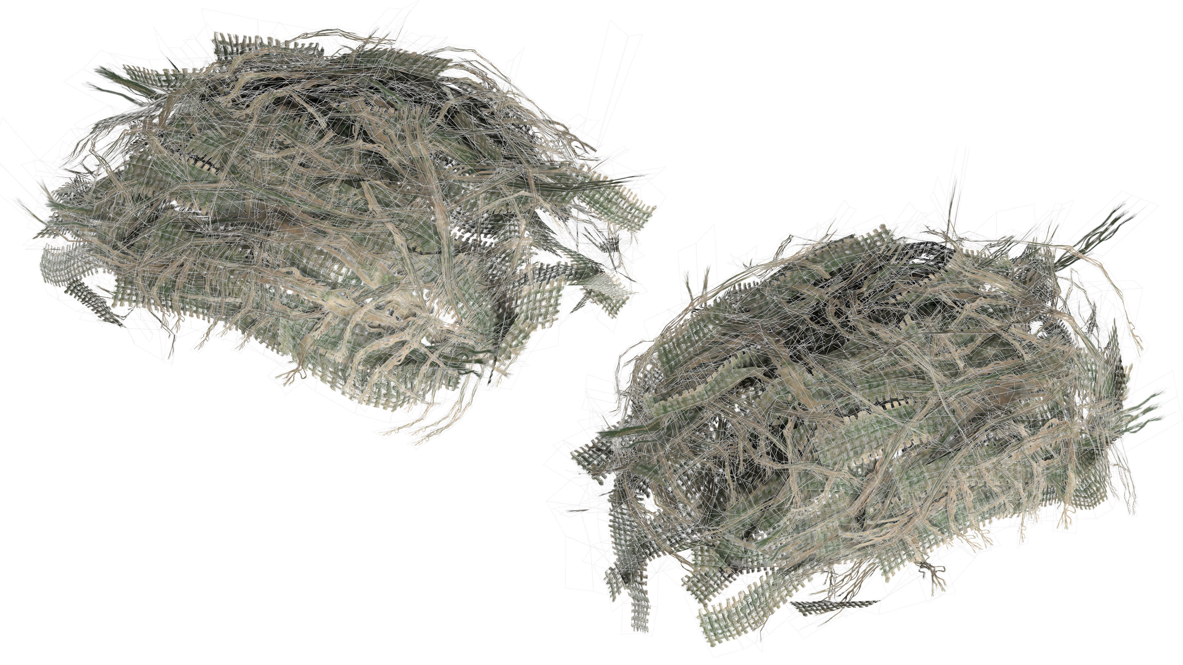 HELMET HOME-MADE SCRIM COVER Low-poly 3D model_6