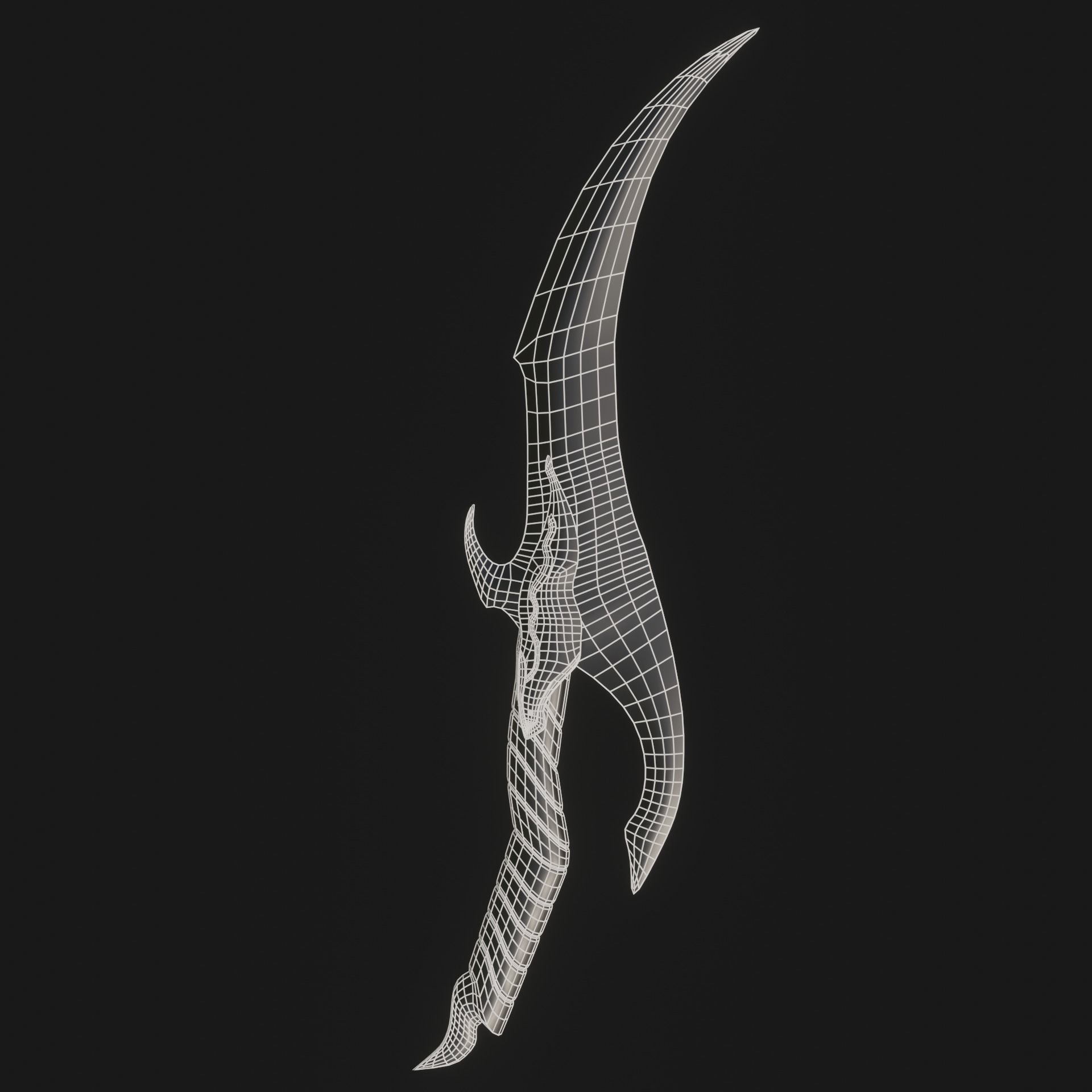 Barukas Dagger Solo Leveling Low-poly 3D model_6