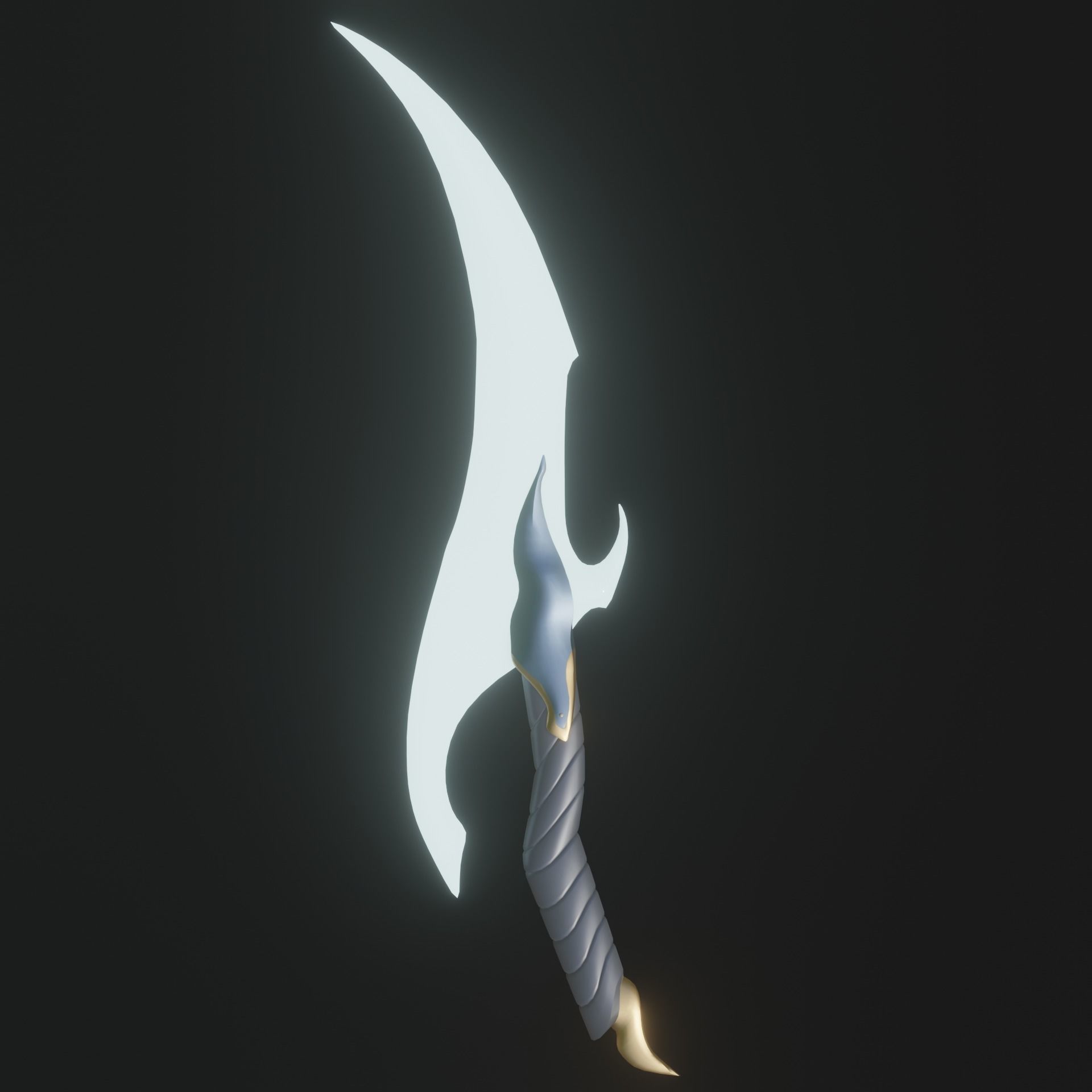Barukas Dagger Solo Leveling Low-poly 3D model_3