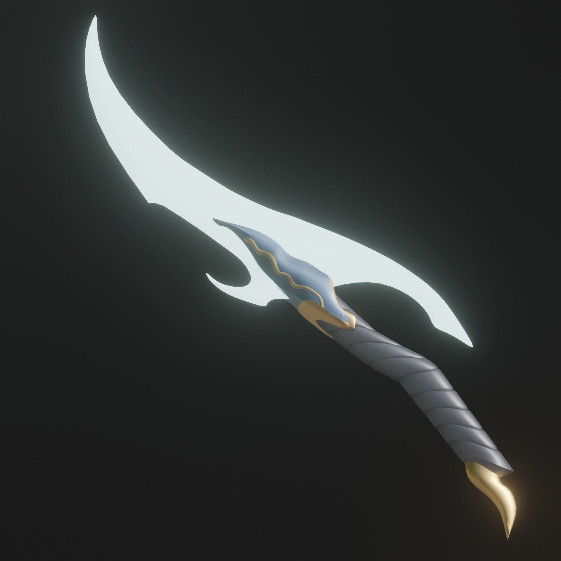 Barukas Dagger Solo Leveling Low-poly 3D model_1
