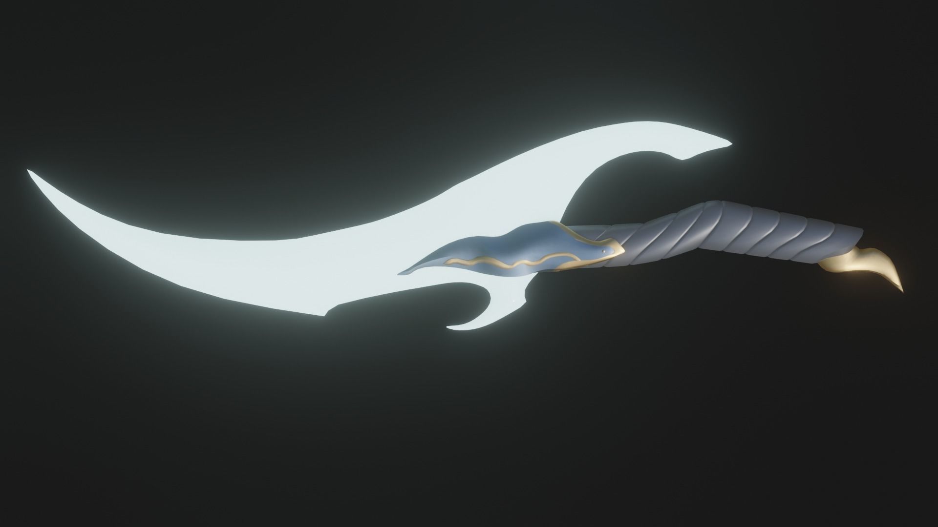 Barukas Dagger Solo Leveling Low-poly 3D model_4