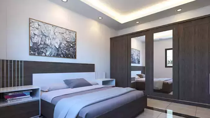 Modern apartment interior Scene 3D model