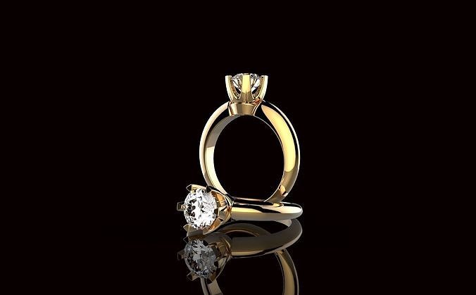 AV Designe 67 Engangement ring 3D print model