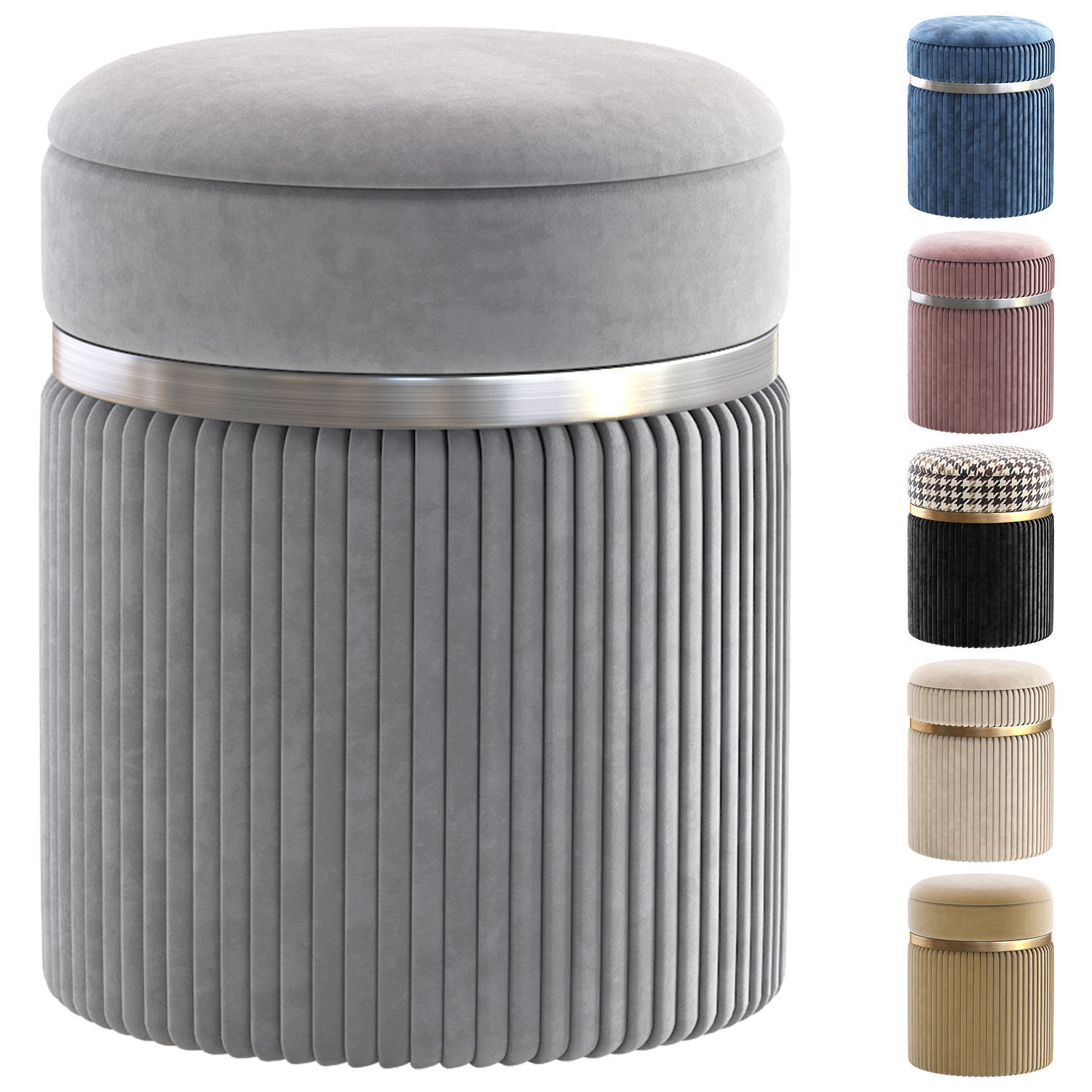 Pouffe Parma by inmyroom ru 3D model_3