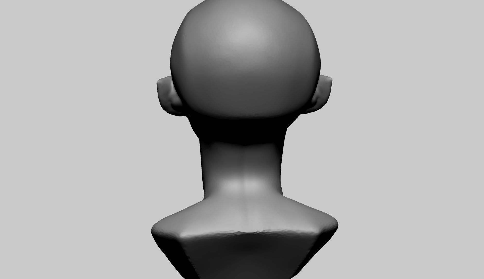 Base Female Head E 3D model_4
