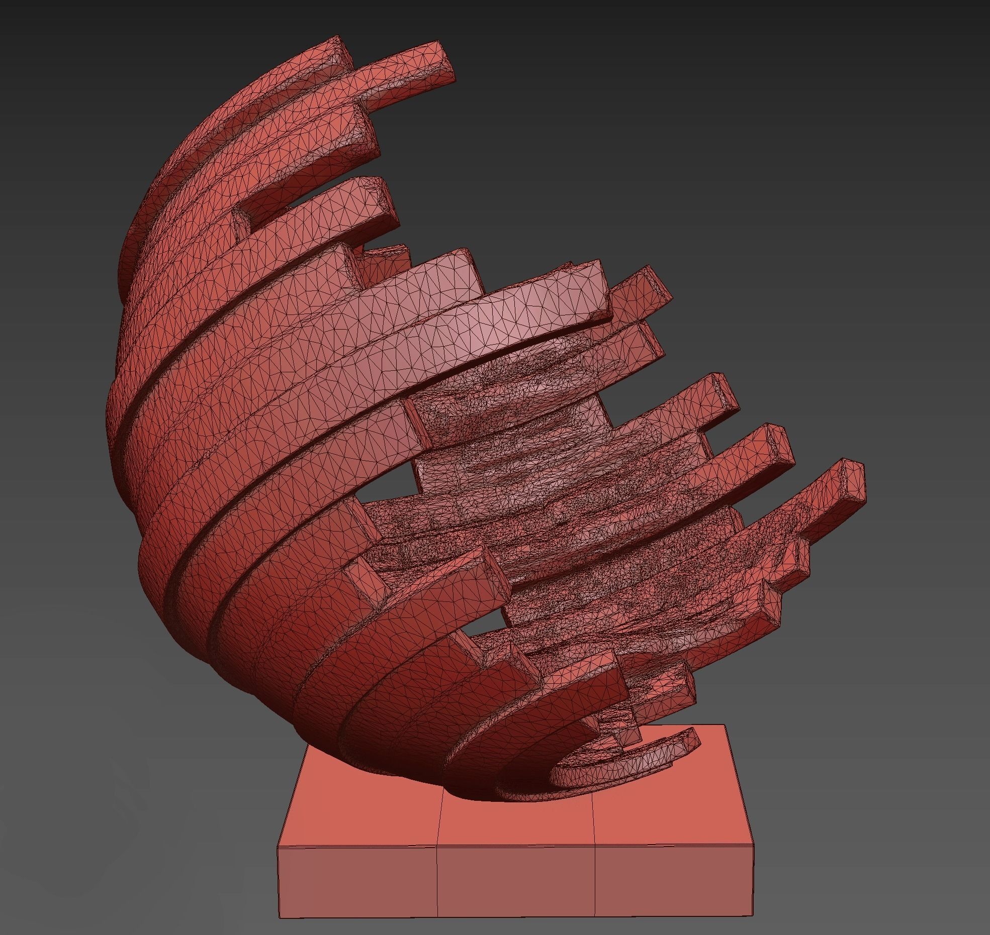 Decorative sculpture 3D model_2